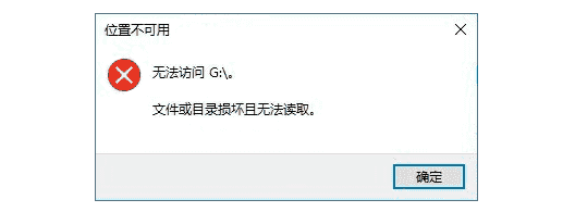 文件或目錄損壞無法讀取