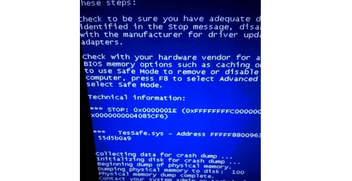 為什么tessafe sys會(huì)導(dǎo)致藍(lán)屏？1